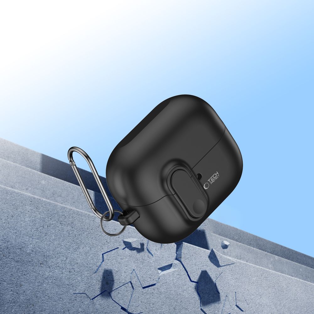 Tech-Protect Galaxy Buds 3/3 Pro Skal Slim Hook Svart