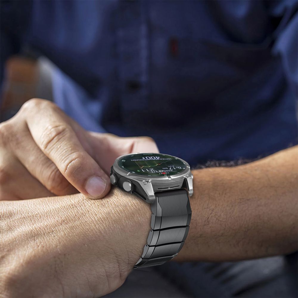 Tech-Protect Garmin Fenix 26 mm Armband Steelband Titanium