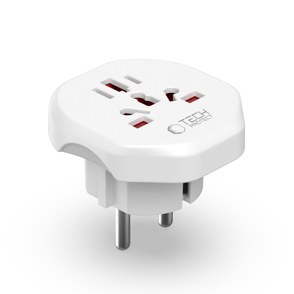 Tech-Protect Universal Reseadpater EU Plugg Vit