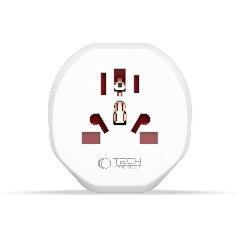 Tech-Protect Universal Reseadpater EU Plugg Vit