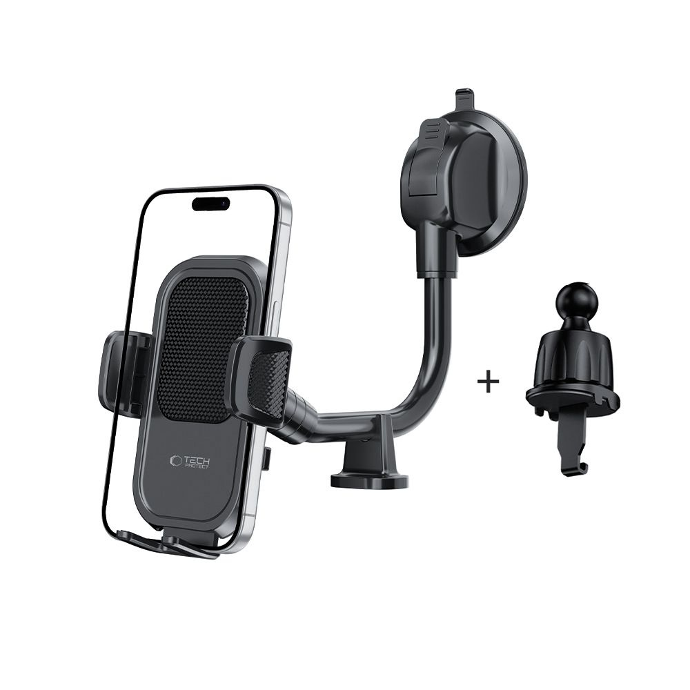 Tech-Protect Mobilhållare Instrumentbräda/Vindruta Svart