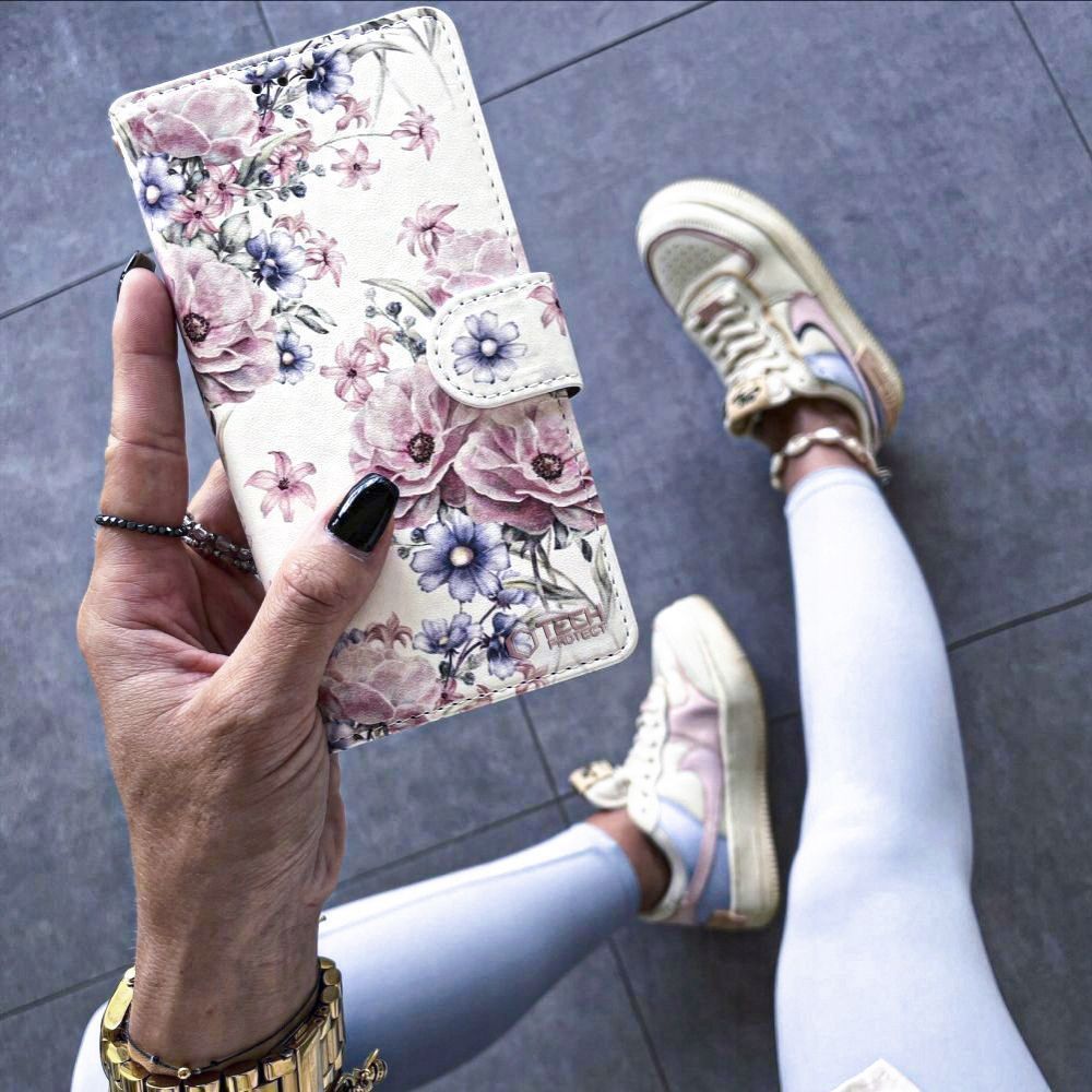 Tech-Protect Galaxy A16 Fodral Läder Blossom Flower