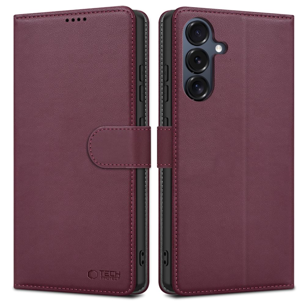 Tech-Protect Samsung Galaxy A16 Fodral Läder Mulberry