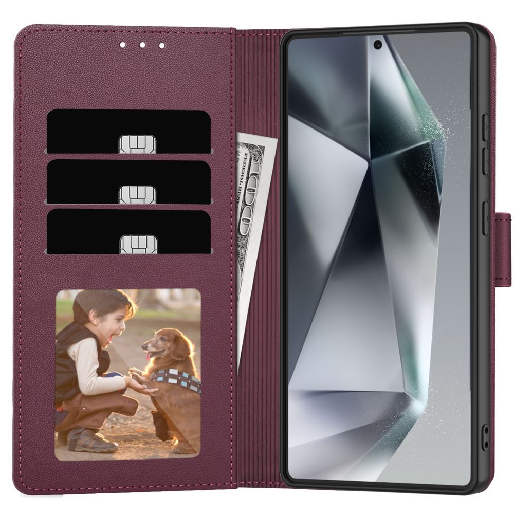 Tech-Protect Samsung Galaxy A16 Fodral Läder Mulberry