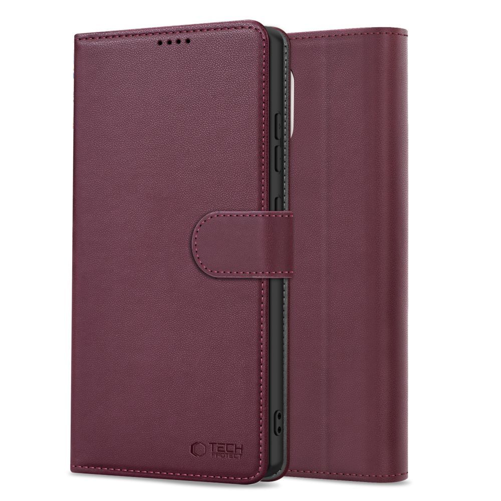 Tech-Protect Samsung Galaxy A16 Fodral Läder Mulberry