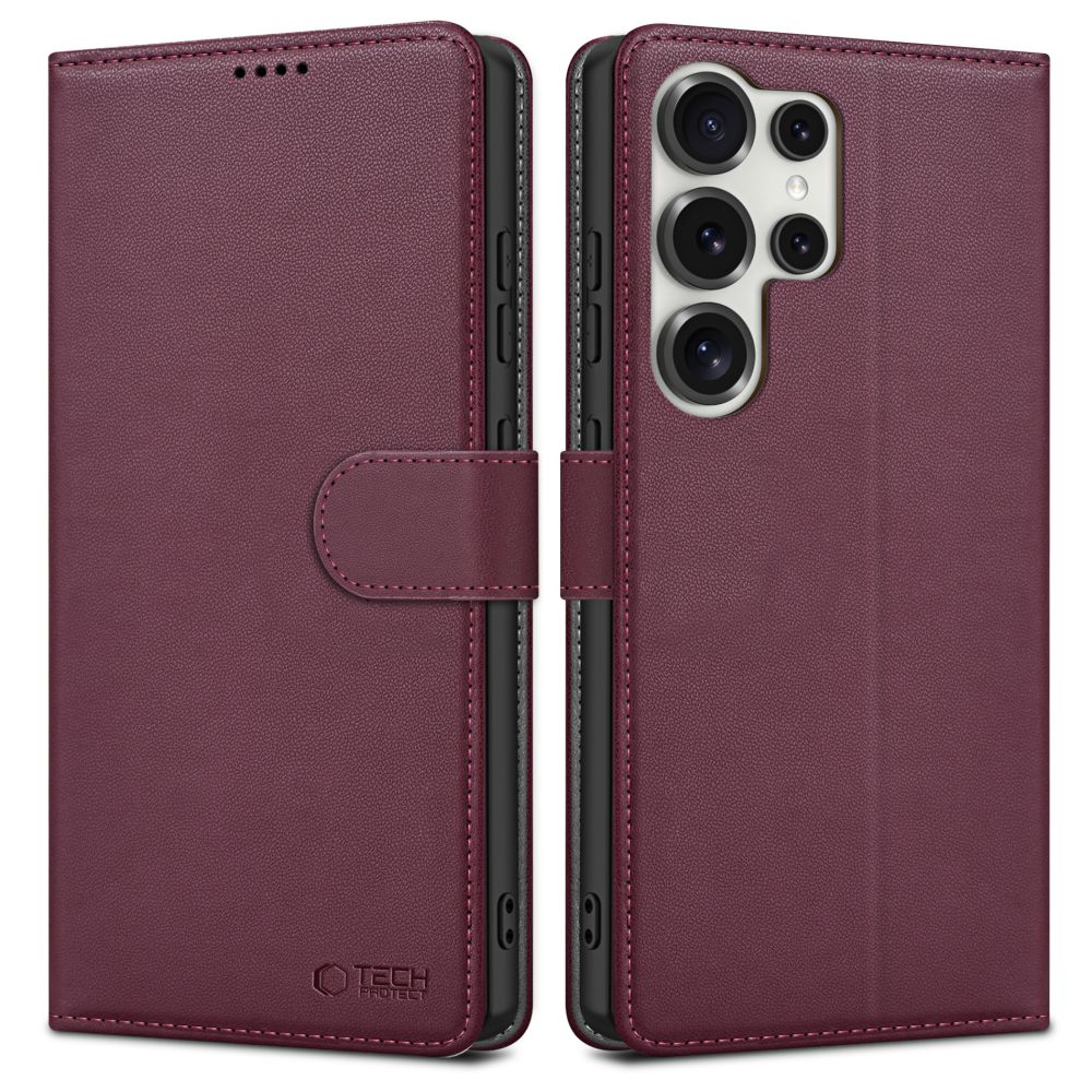 Tech-Protect Samsung Galaxy S25 Ultra Fodral Läder Muberry