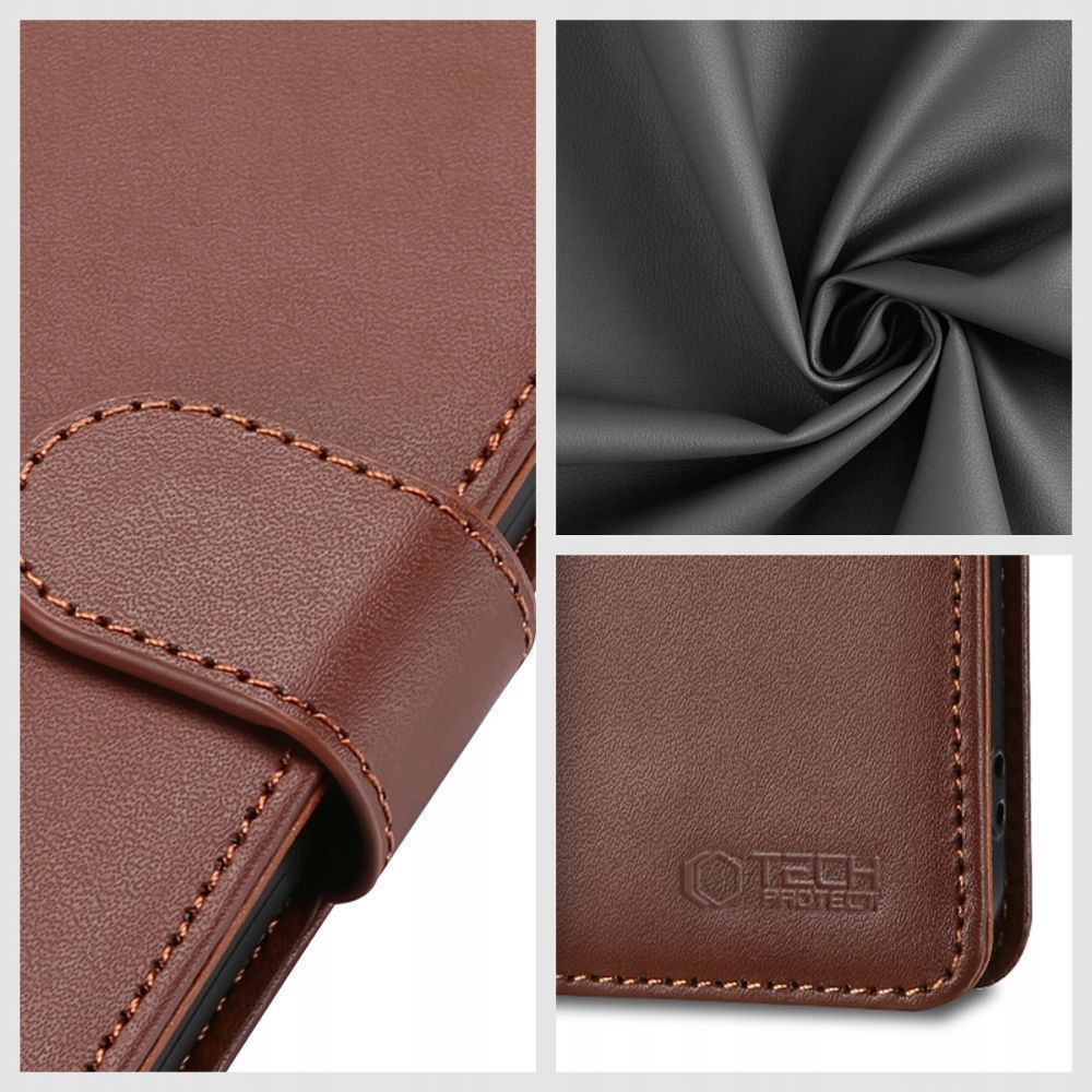 Tech-Protect Xiaomi Redmi 14C Fodral Läder Svart