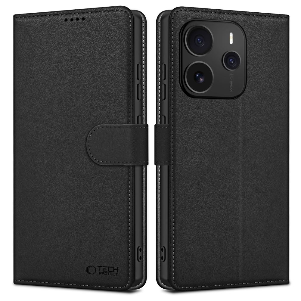 Tech-Protect Xiaomi Redmi Note 14 5G Fodral Läder Svart