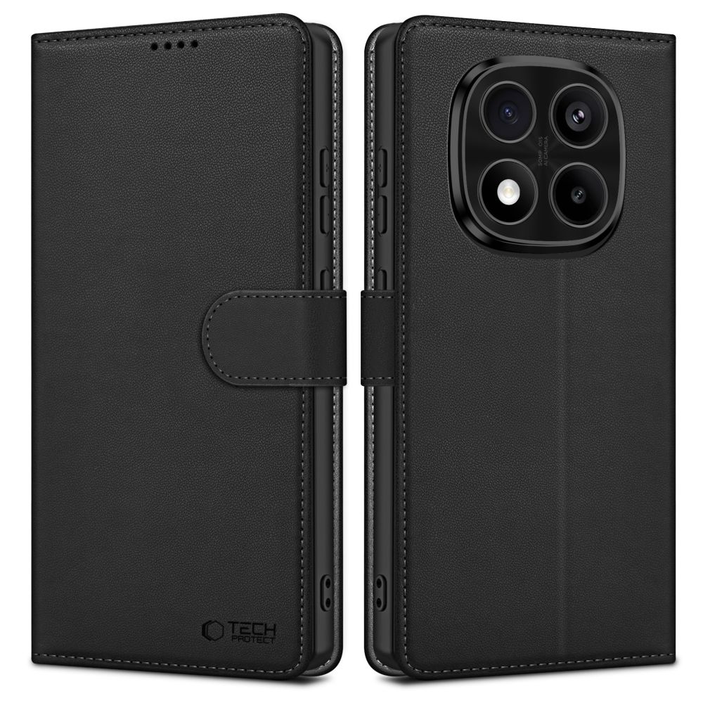 Tech-Protect Redmi Note 14 Pro/Pro Plus 5G Fodral Läder Svart