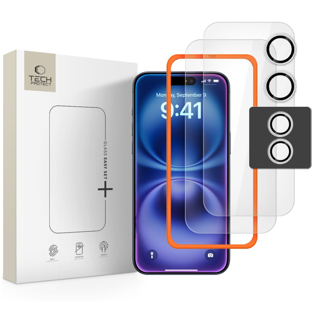 Tech-Protect iPhone 17 3-PACK Skärmskydd/Linsskydd