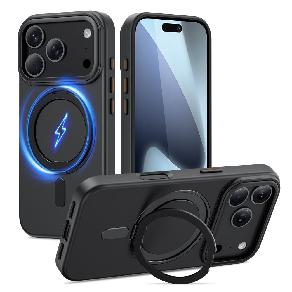 Tech-Protect iPhone 17 Pro Max Skal MagSafe MagRing Svart