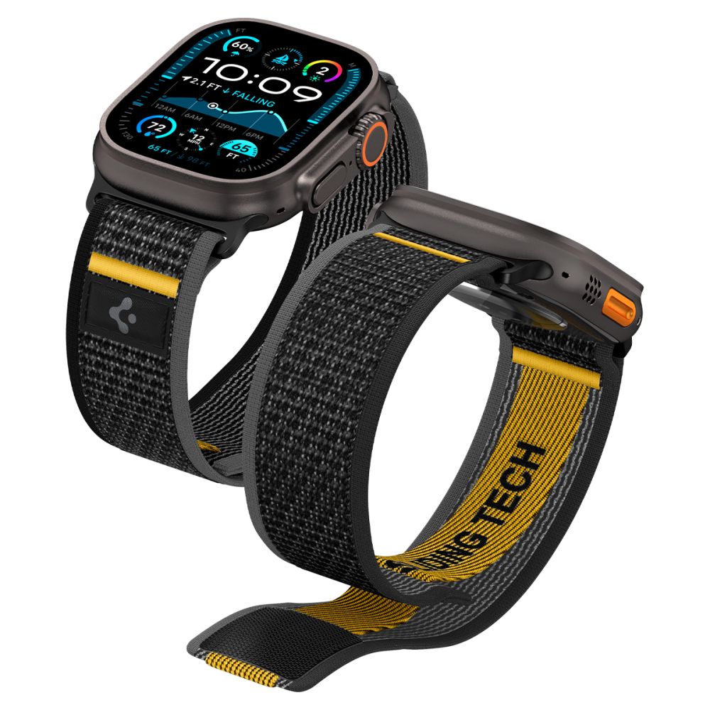 Spigen Apple Watch 42/44/45/46/49 mm Armband Athlex Air Svart
