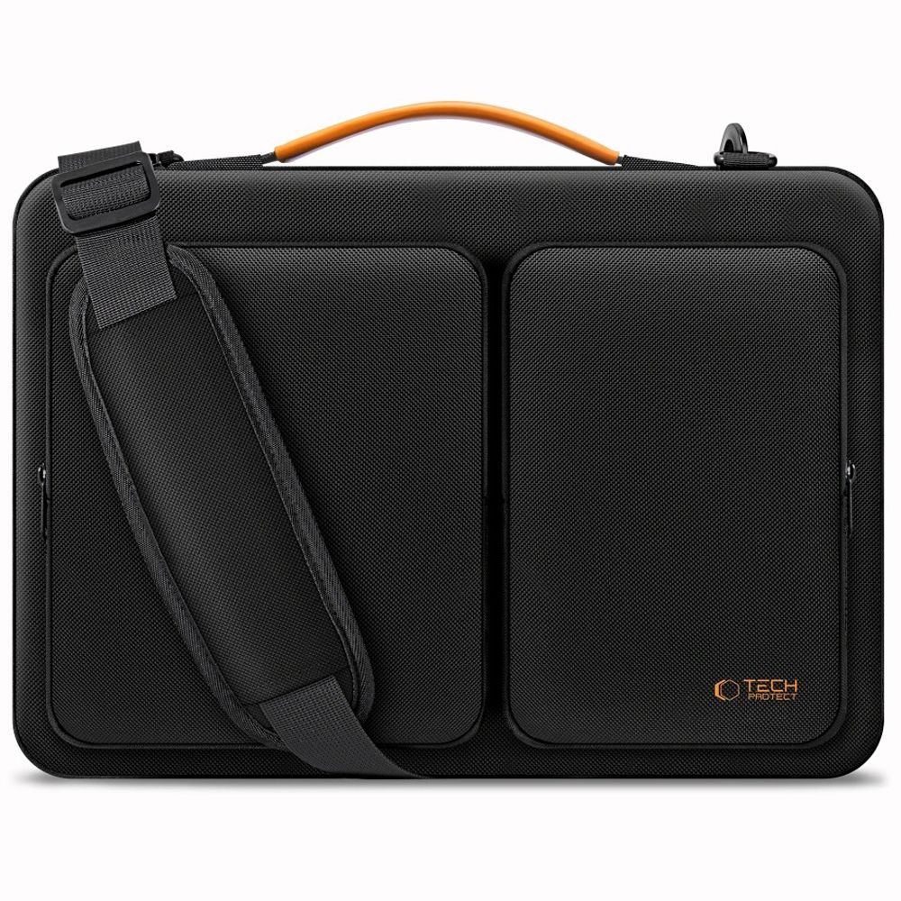Tech-Protect Laptop Väska 13-14" Defender Bag Svart / Orange