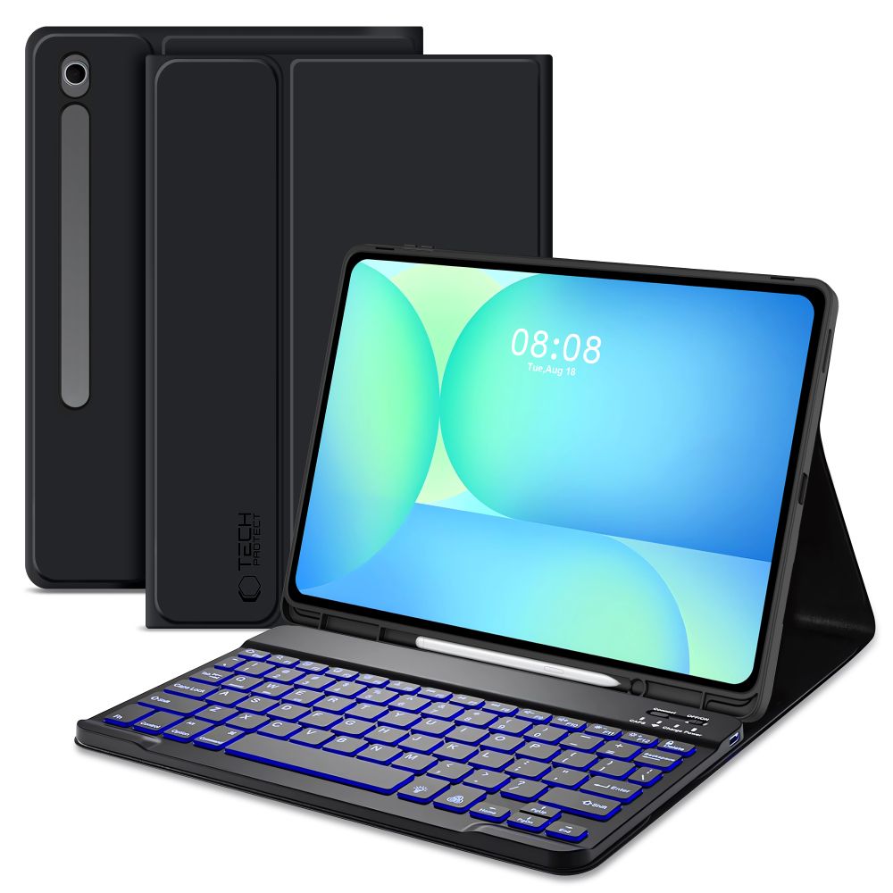Tech-Protect Galaxy Tab S10 FE Plus Fodral SC Tangentbord Svart