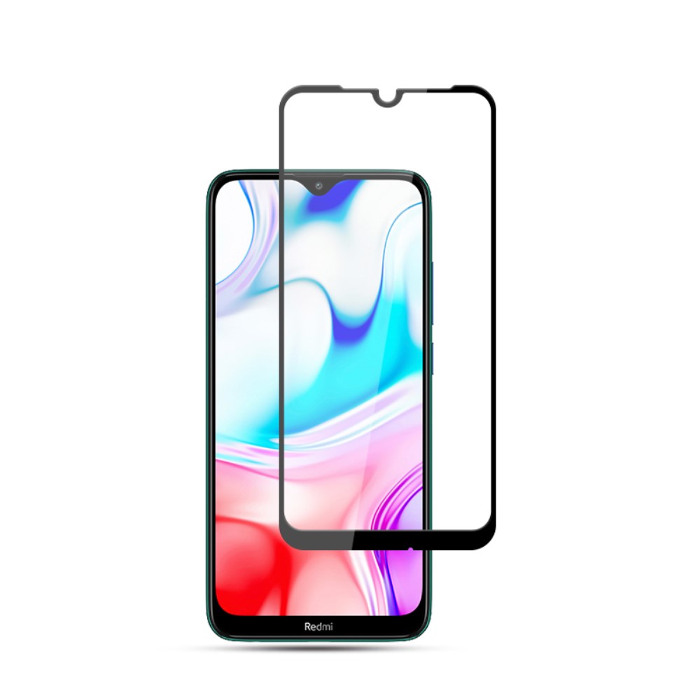 Xiaomi Redmi 8/8A - Hrdat glas - Heltckande skrmskydd