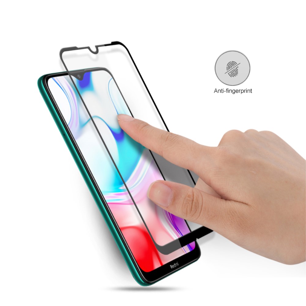 Xiaomi Redmi 8/8A - Hrdat glas - Heltckande skrmskydd