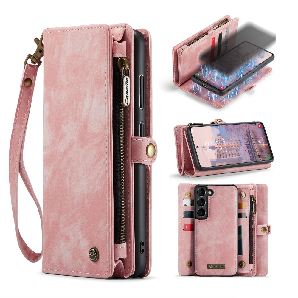 CASEME Galaxy A16 Fodral/Skal Magnet 2in1 Multifunktionell Rosa
