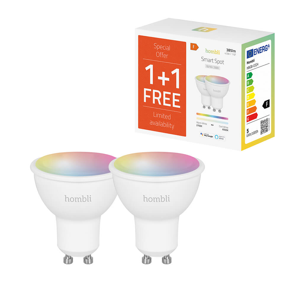 Hombli Smart Spot GU10 5W RGB Promo 2-Pack CCT