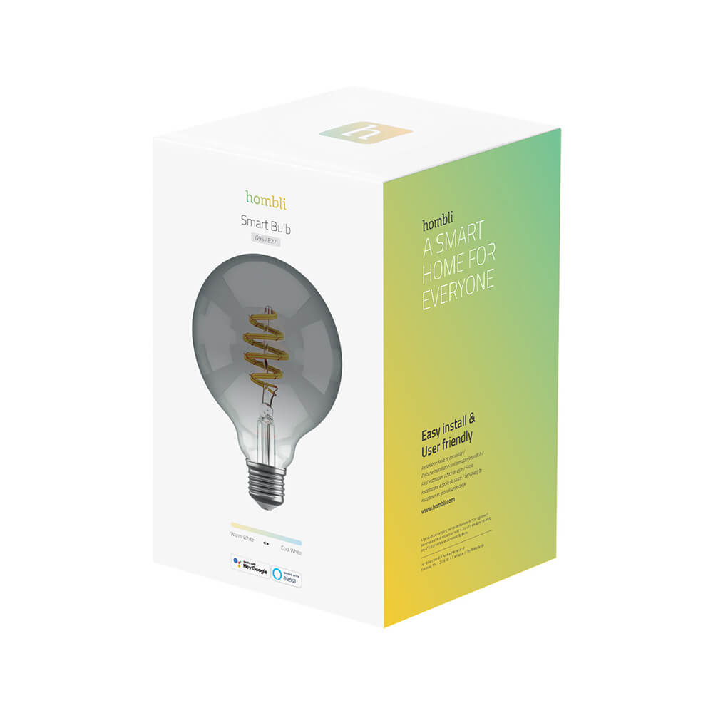 Hombli Smart Lampa Glödtråd E27 G95-Rök CCT