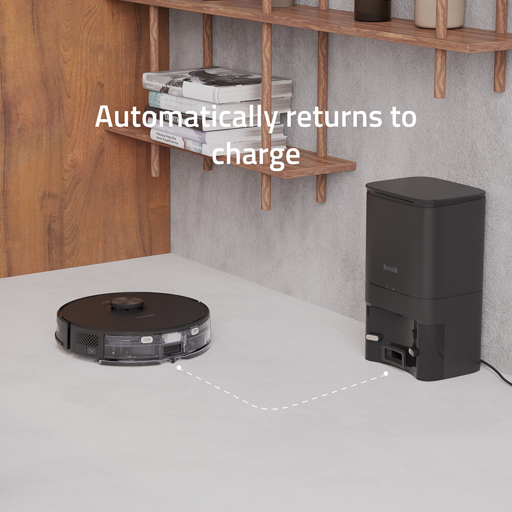Hombli Smart Robotdammsugare Svart