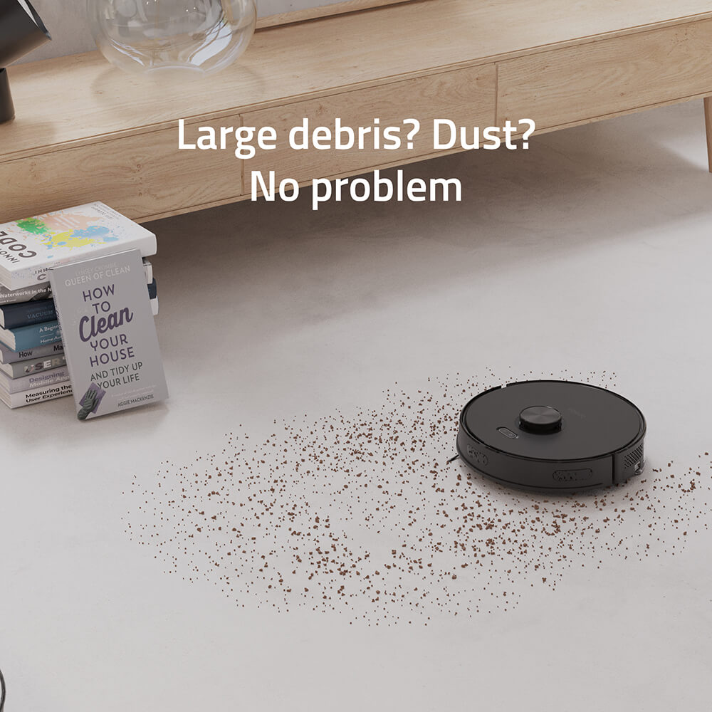Hombli Smart Robotdammsugare Svart