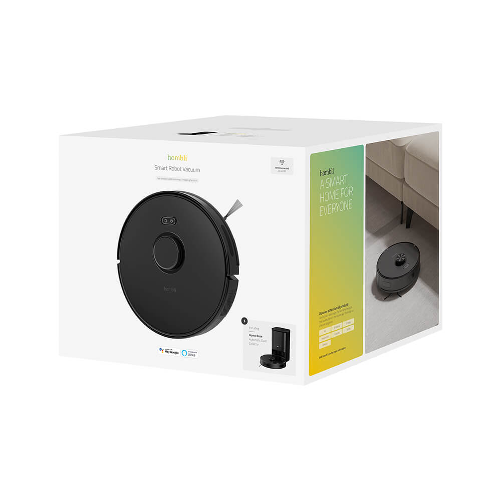 Hombli Smart Robotdammsugare Svart