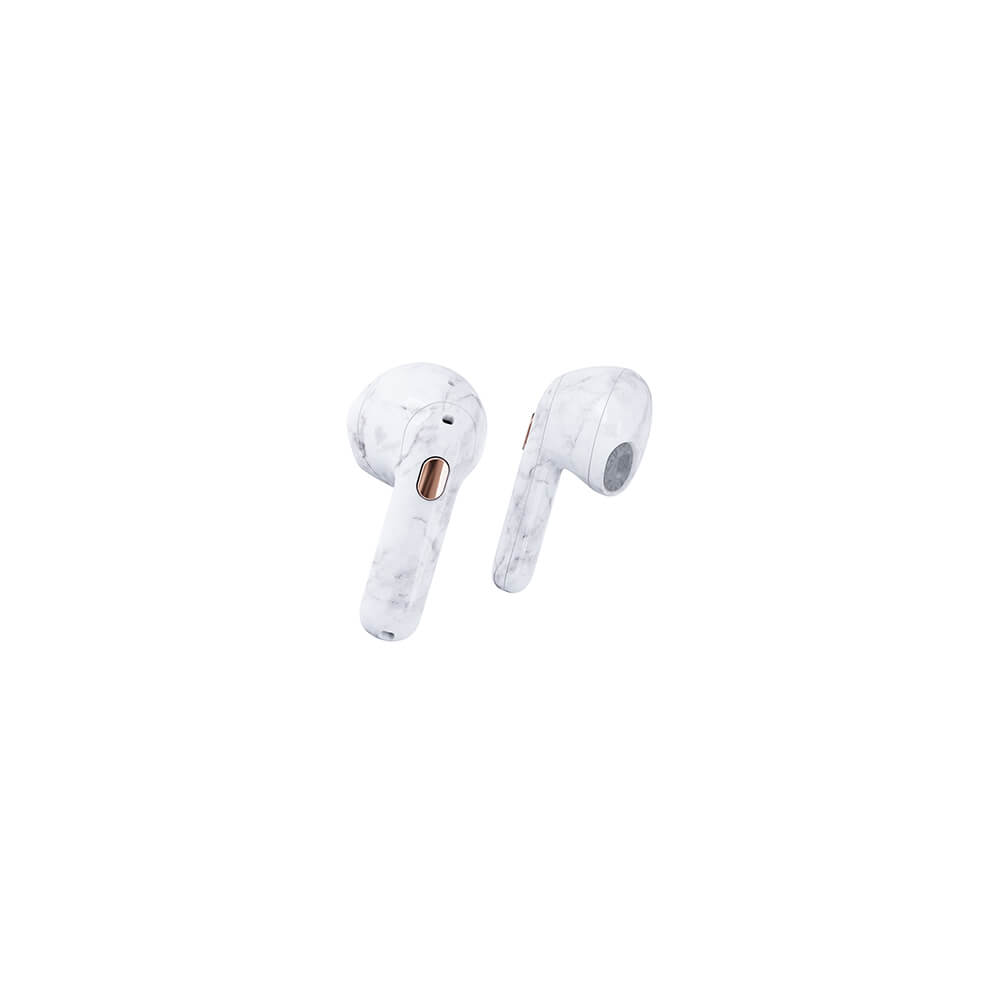 Happy Plugs Hope Hörlurar In-Ear TWS Vit Marmor