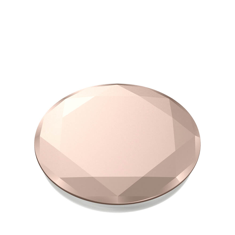 PopSockets Avtagbart Grip med Stllfunktion Premium Metallic Diamond RoseGold