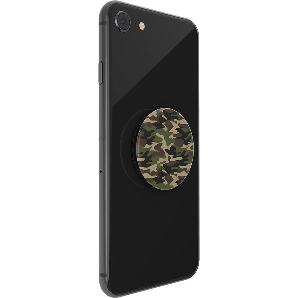 PopSockets Avtagbart Grip med Ställfunktion Woodland Camo