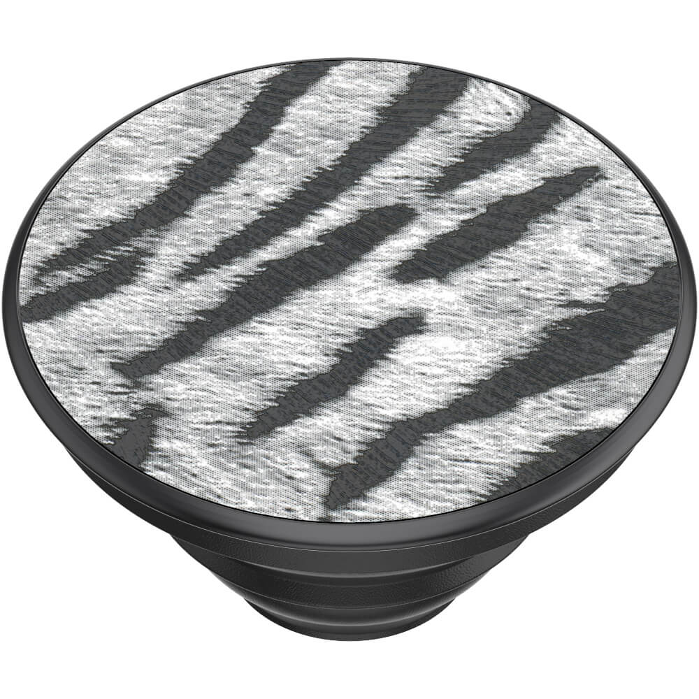 PopSockets Avtagbart Grip med Ställfunktion Premium Vegan Leather Zebra