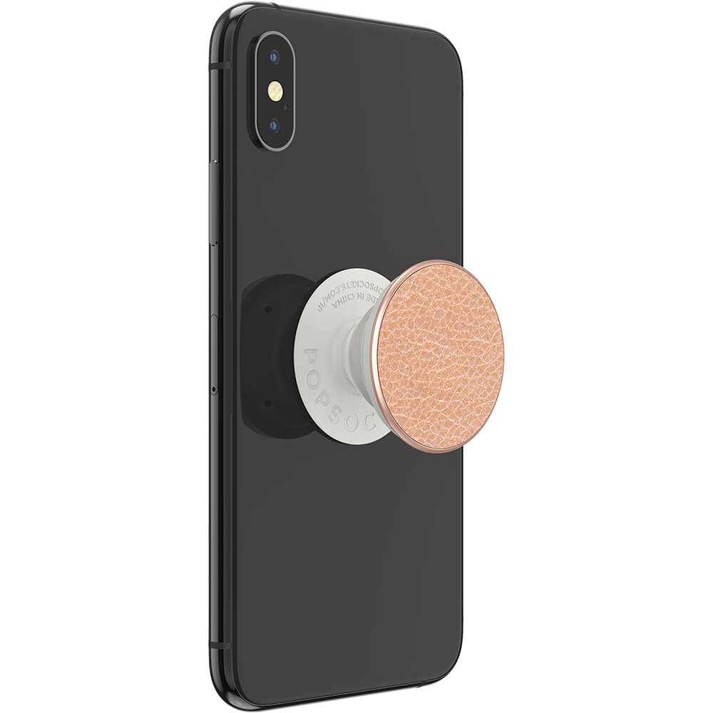 PopSockets Avtagbart Grip med Ställfunktion Premium Pebbled Vegan Leather