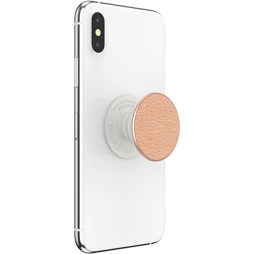 PopSockets Avtagbart Grip med Ställfunktion Premium Pebbled Vegan Leather