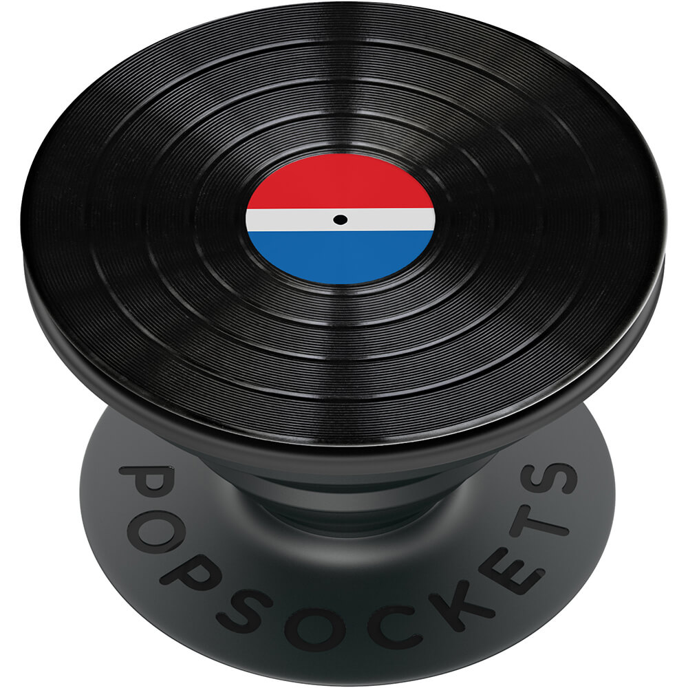 PopSockets Avtagbart Grip med Stllfunktion LUXE Spin Backspin 45 RPM