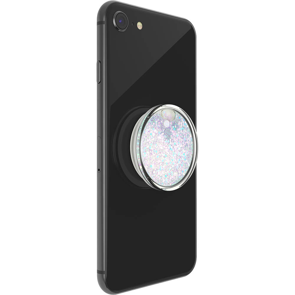 PopSockets Avtagbart Grip med Ställfunktion LUXE Tidepool Halo Vit