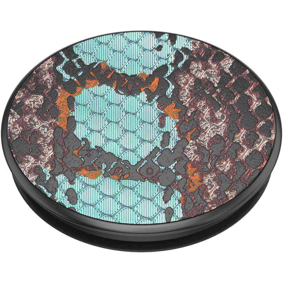 PopSockets Avtagbart Grip med Ställfunktion LUXE Embossed Metal Water Snake