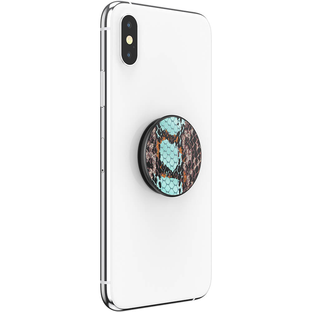 PopSockets Avtagbart Grip med Ställfunktion LUXE Embossed Metal Water Snake