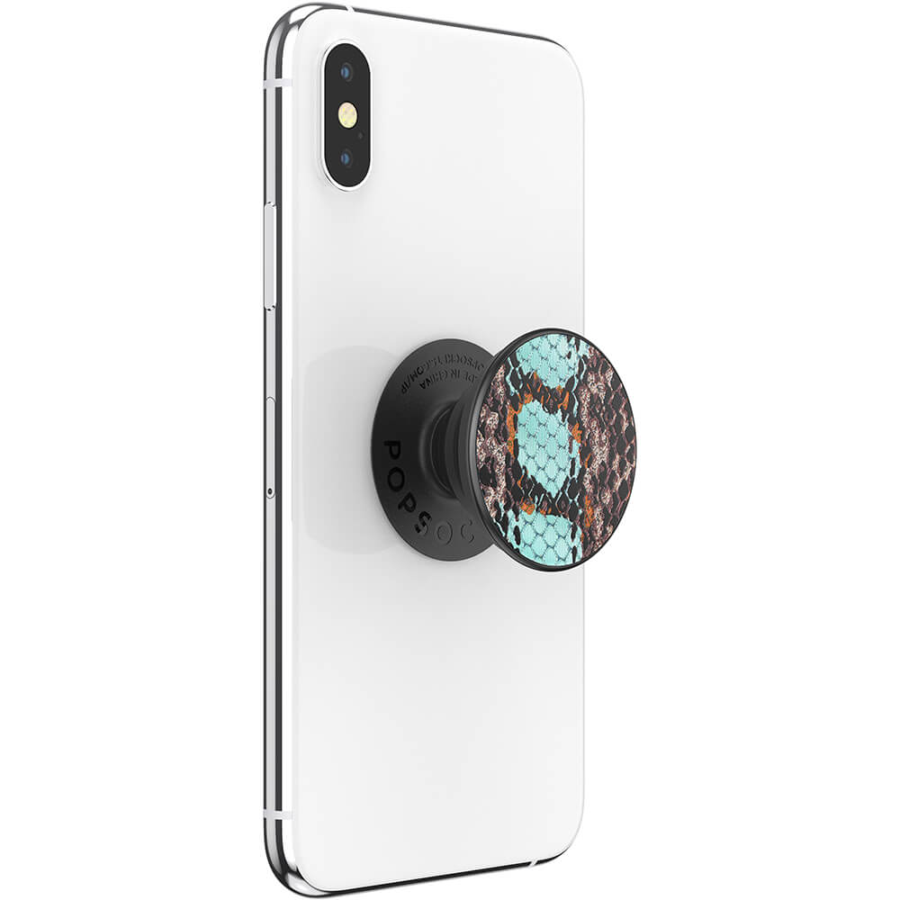 PopSockets Avtagbart Grip med Ställfunktion LUXE Embossed Metal Water Snake