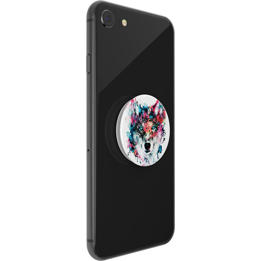 PopSockets Avtagbart Grip med Stllfunktion Wolf