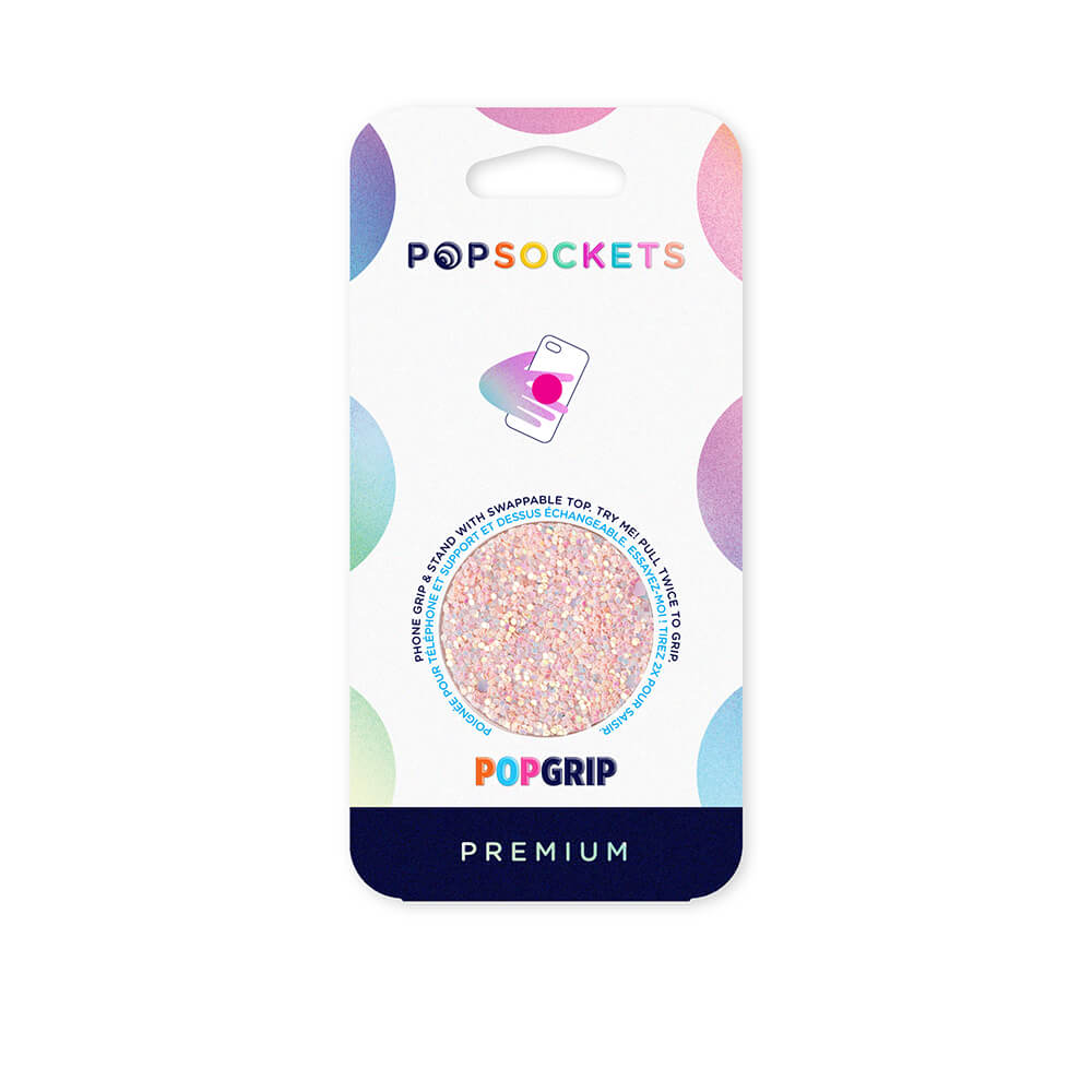 PopSockets Avtagbart Grip med Stllfunktion Premium Sparkle Rose