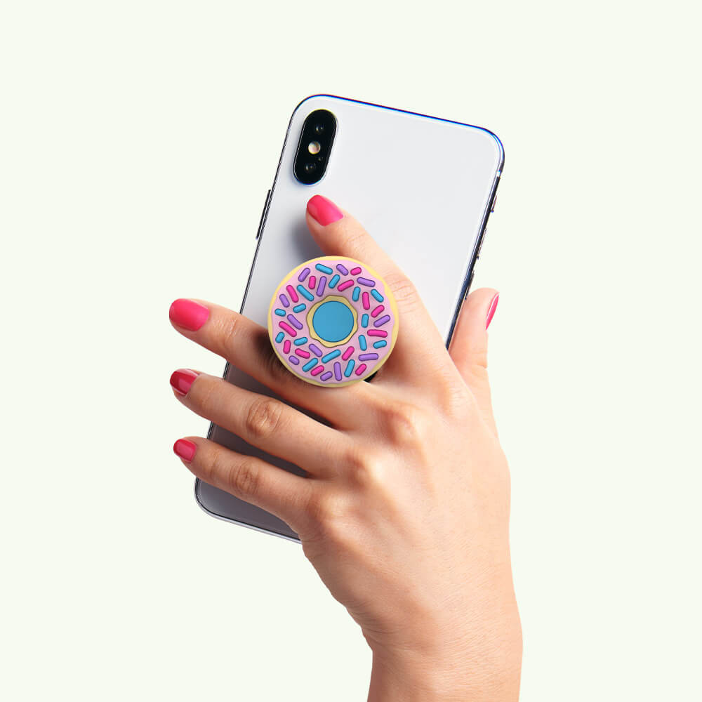 PopSockets Avtagbart Grip med Stllfunktion Premium PopOuts D'ohnut