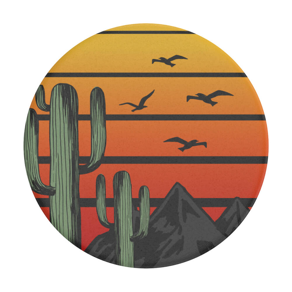 PopSockets Avtagbart Grip med Stllfunktion Saguaro Sunset