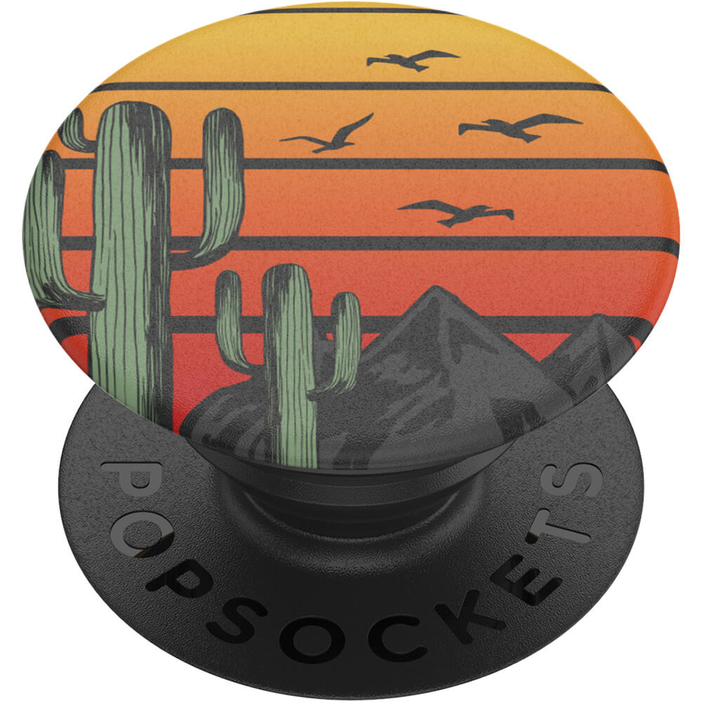 PopSockets Avtagbart Grip med Stllfunktion Saguaro Sunset