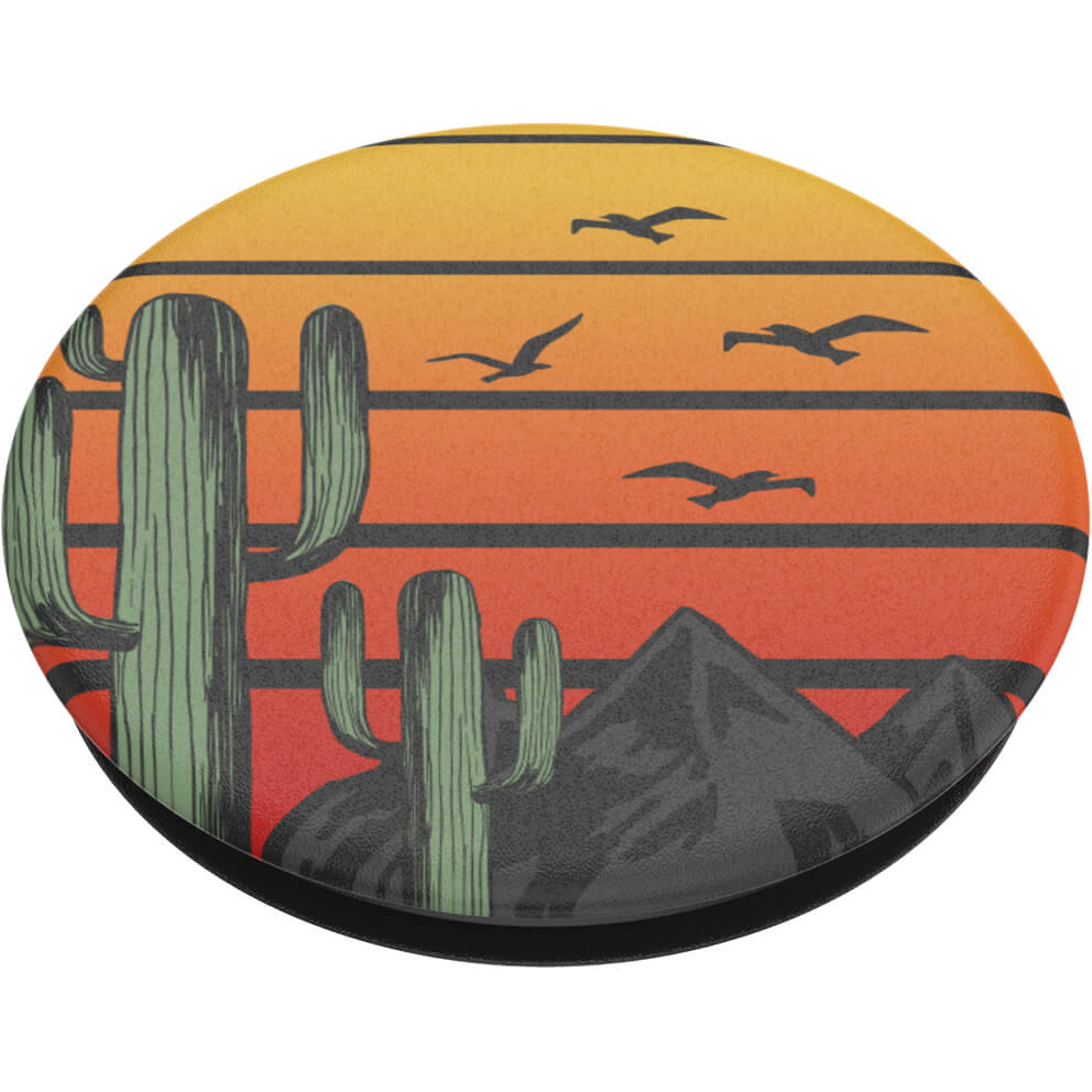 PopSockets Avtagbart Grip med Stllfunktion Saguaro Sunset
