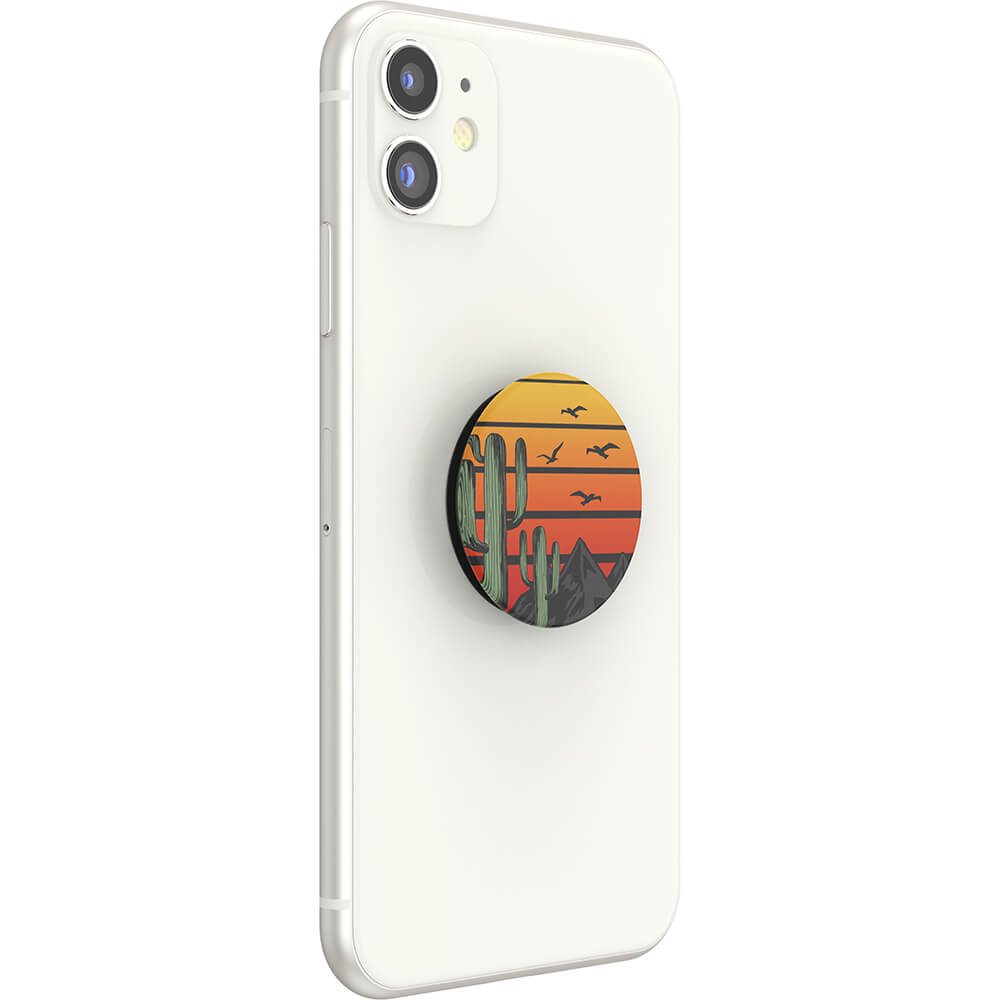 PopSockets Avtagbart Grip med Stllfunktion Saguaro Sunset