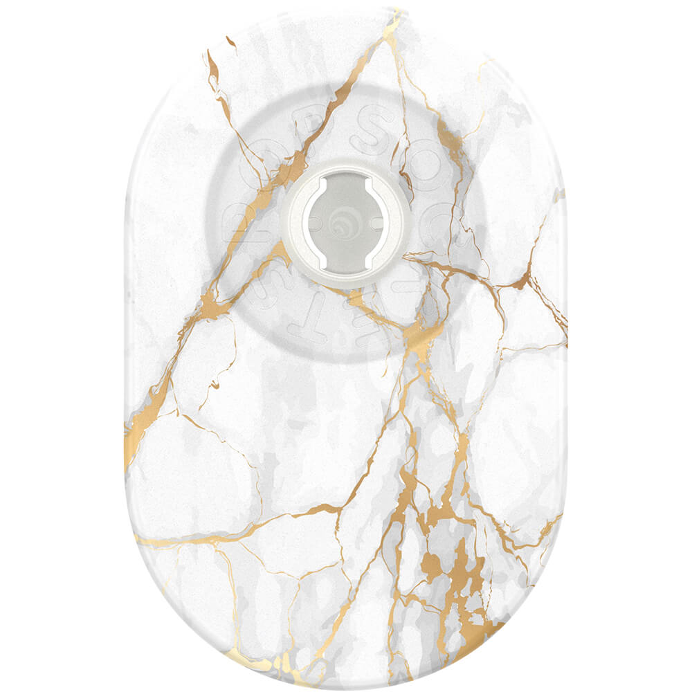 PopSockets PopGrip För MagSafe Guld Lutz Marble