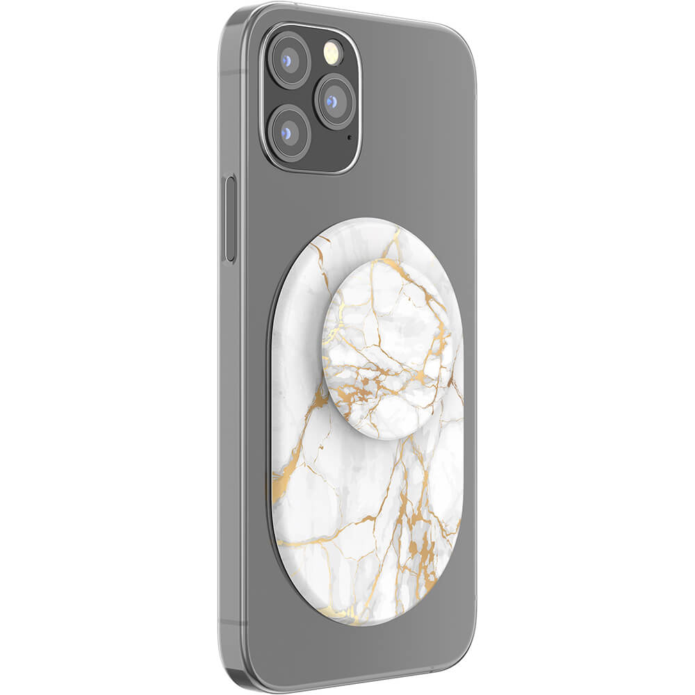 PopSockets PopGrip För MagSafe Guld Lutz Marble