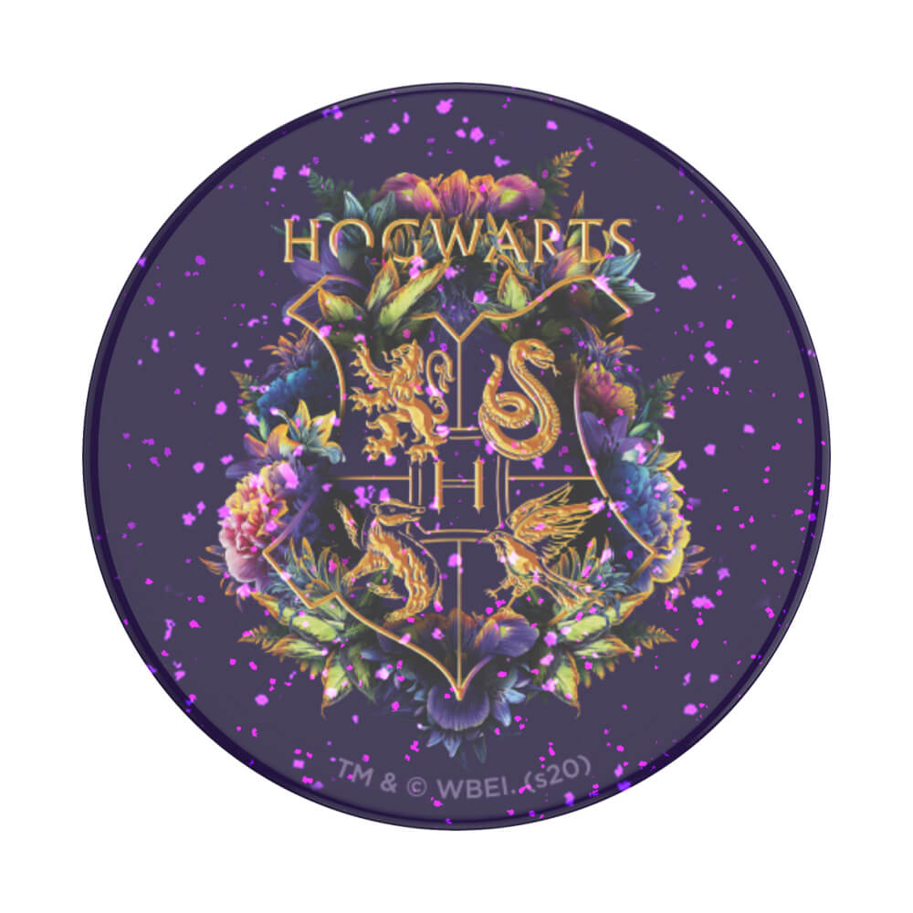 PopSockets PopGrip Glitter Hogwarts Floral