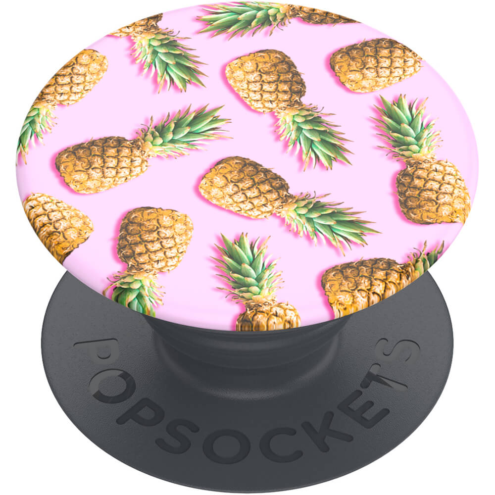 PopSockets Basic Grip Med Stllfunktion Pineapple Palooza