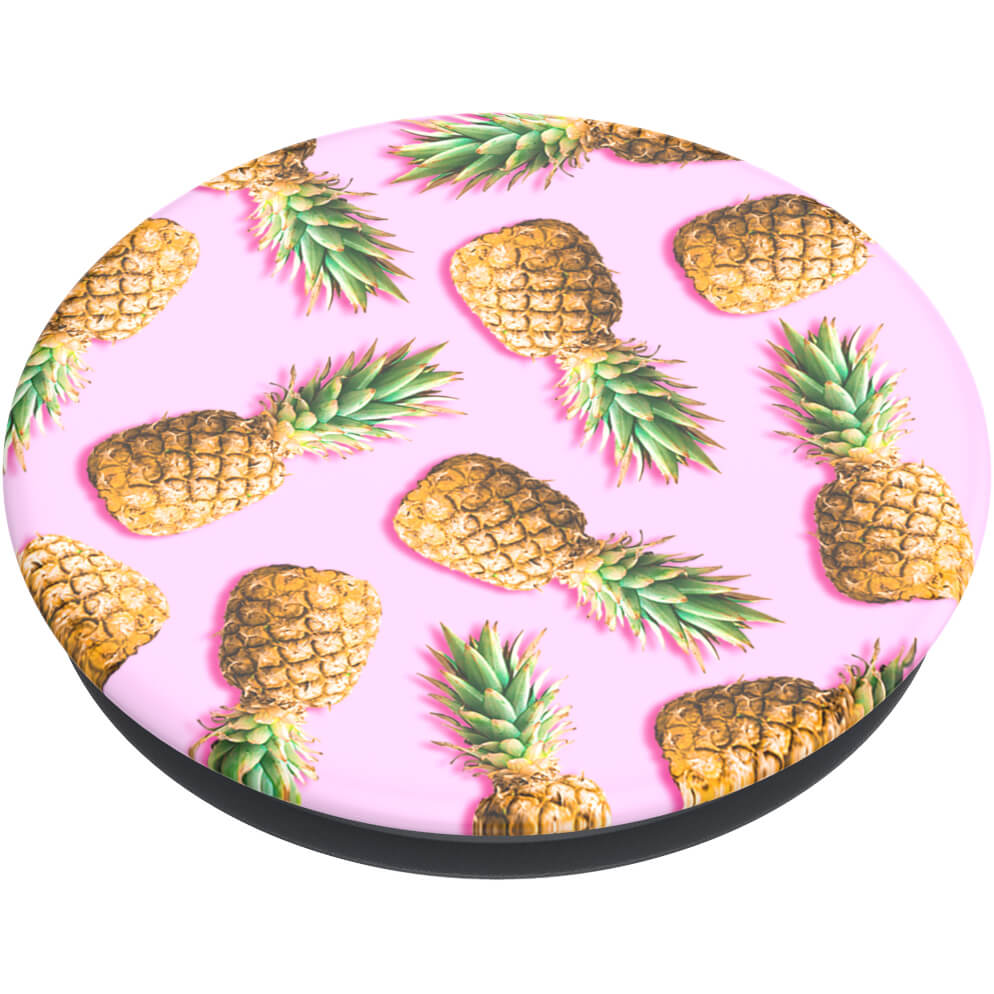 PopSockets Basic Grip Med Stllfunktion Pineapple Palooza