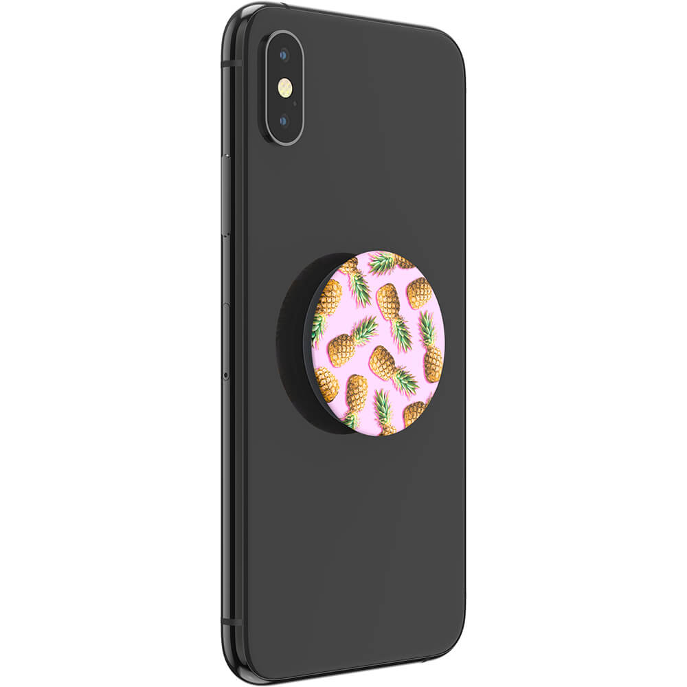 PopSockets Basic Grip Med Stllfunktion Pineapple Palooza